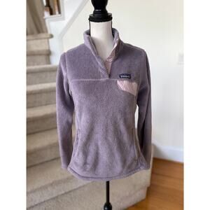 Patagonia Re-Tool Snap-T Lavender Purple Fleece Henley Sweatshirt
